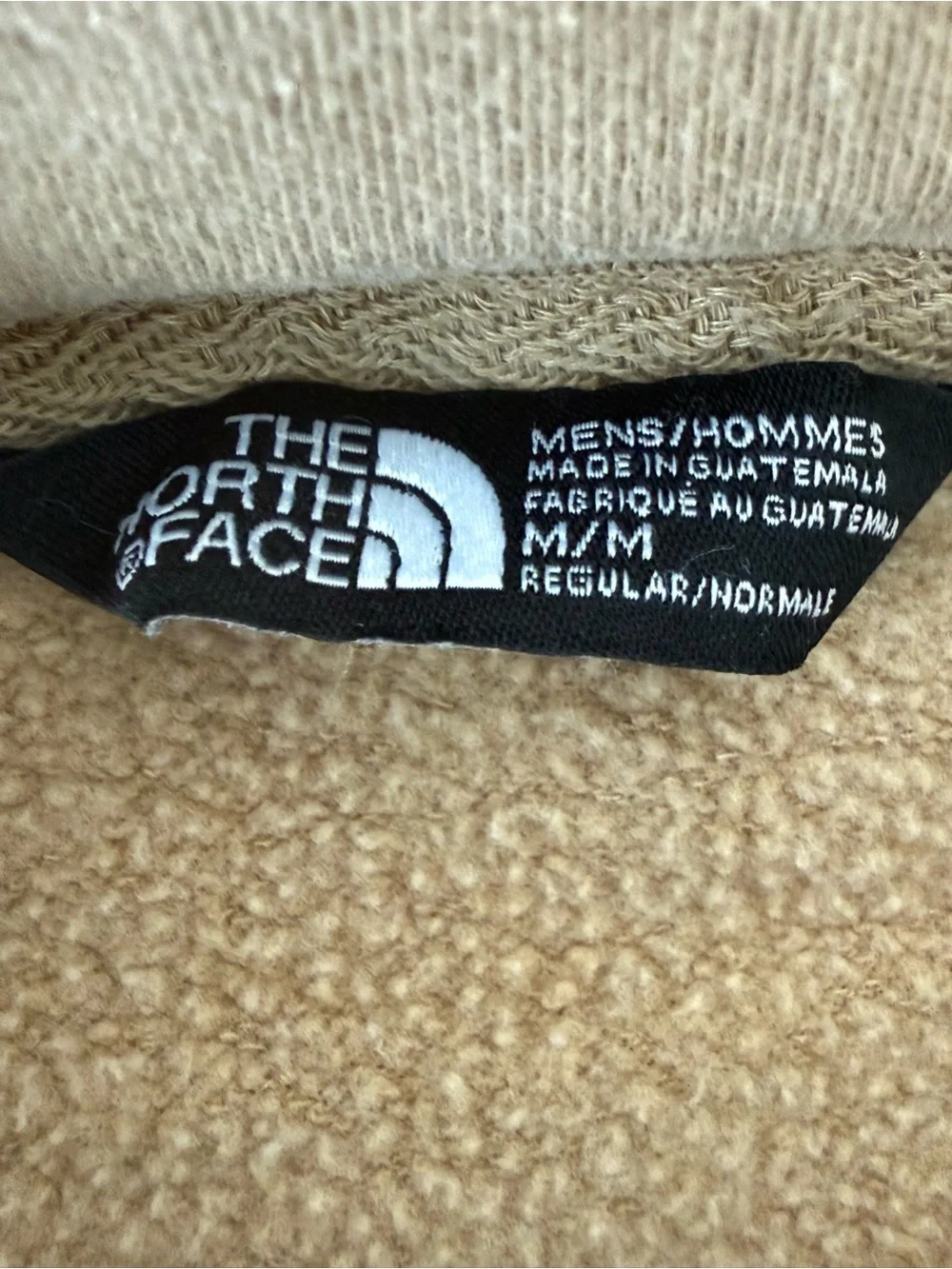 The North Face Men’s Half Dome Fleece Pullover Hoodie Tan Beige Size Medium